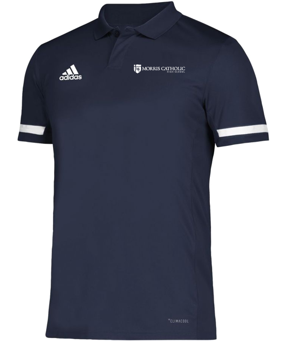 2022 Adidas Men's White Stripe Uniform Polo